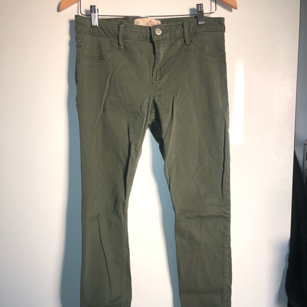 Navy green hollister jeans